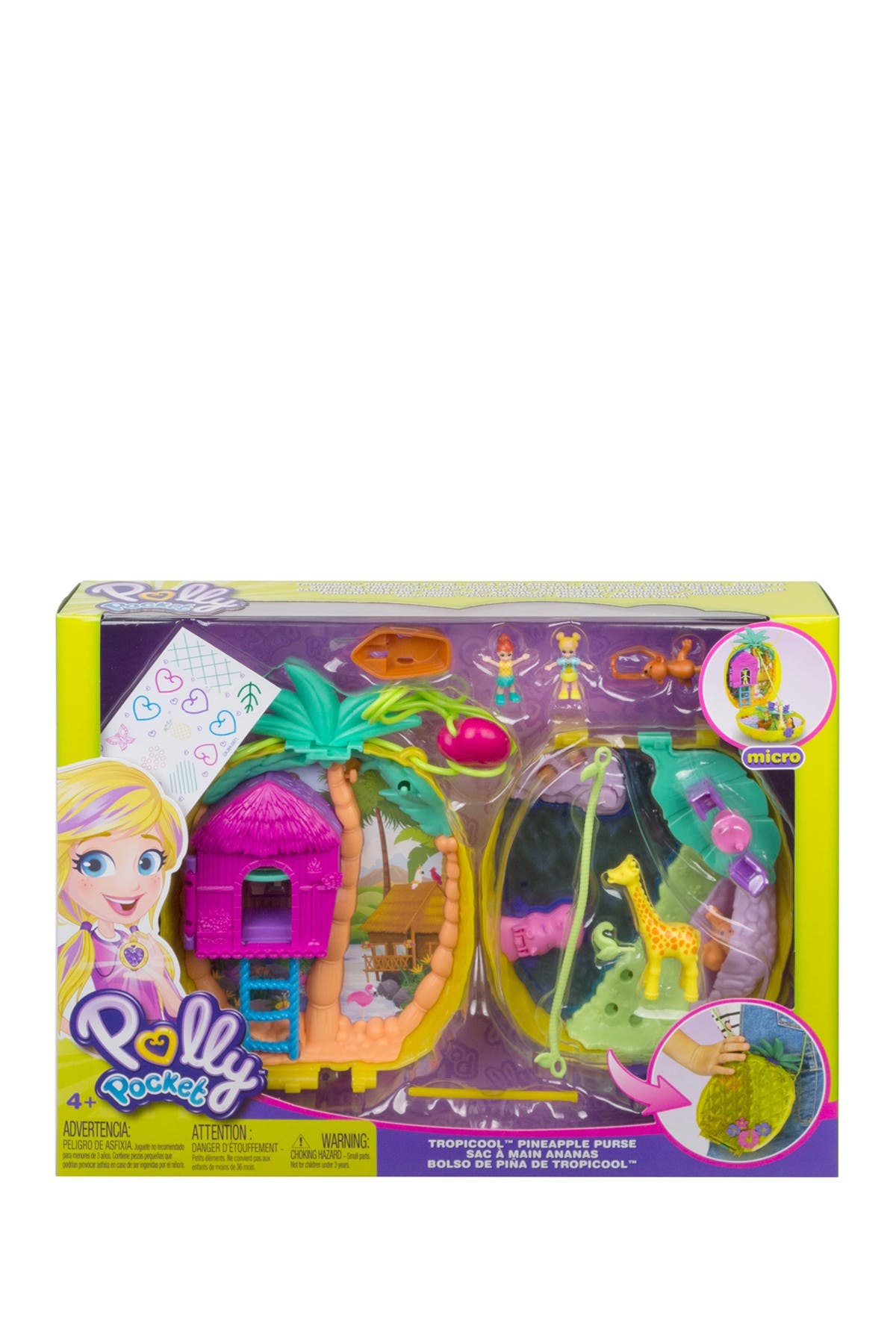 polly pocket large wearable seashell purse