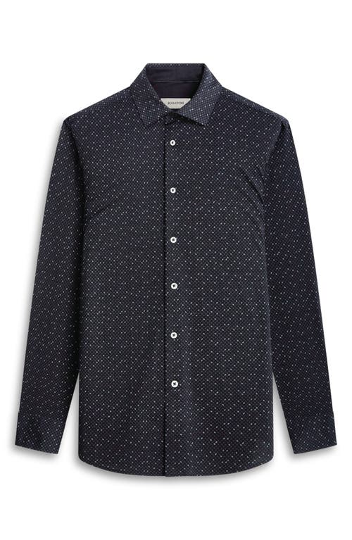 Shop Bugatchi Jimmy Ooohcotton® Geo Print Button-up Shirt In Black