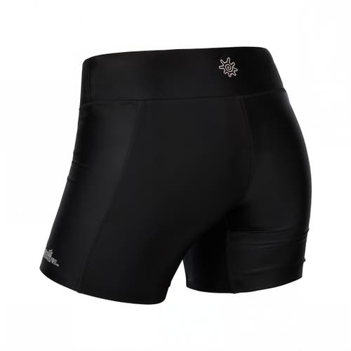 Shop Uv Skinz Active Swim Shorts In Black