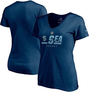 FANATICS Women's Fanatics Branded Navy Tampa Bay Rays Official Logo V-Neck  Long Sleeve T-Shirt
