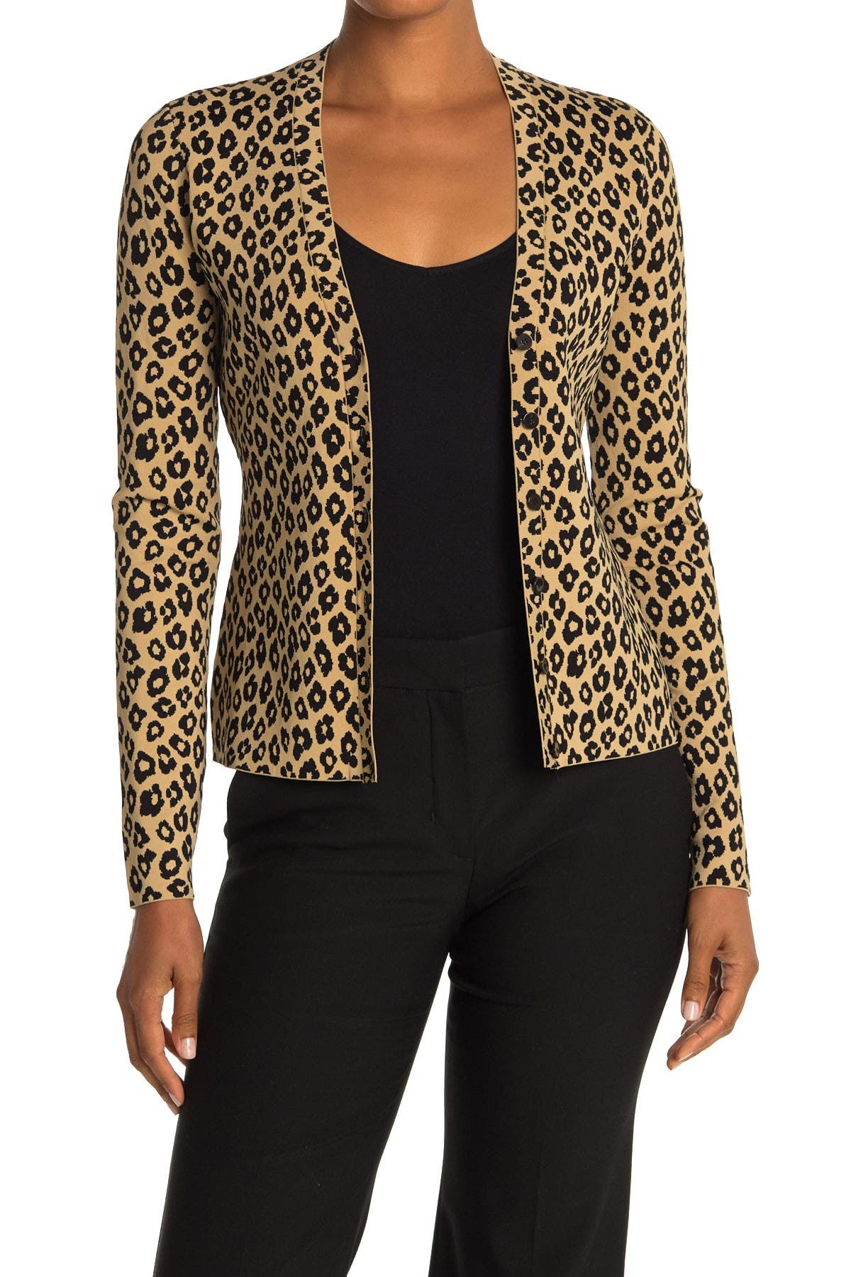 leopard print cardigan