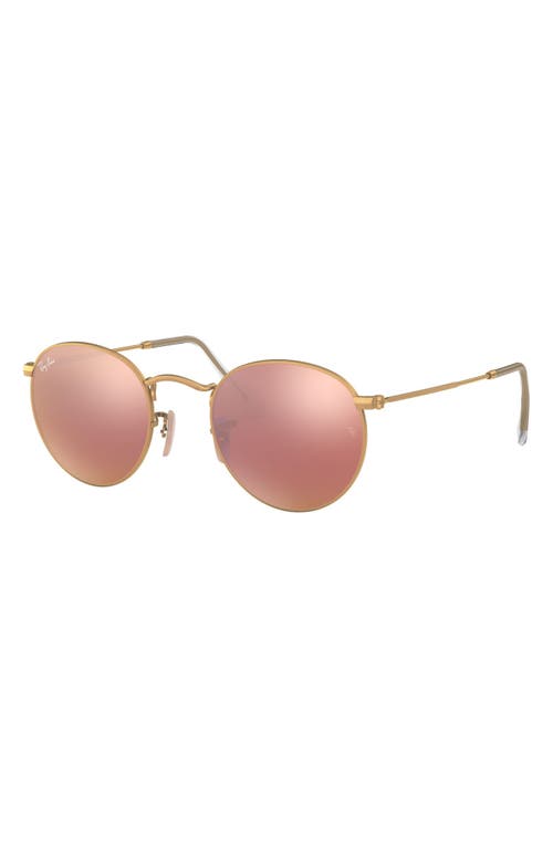 Shop Ray Ban Ray-ban Icons 53mm Retro Sunglasses In Brown/pink