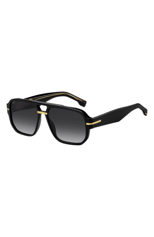 Hugo Boss Boss Boss By  Boss 1718/s 807(1i) In Black/brown Solx