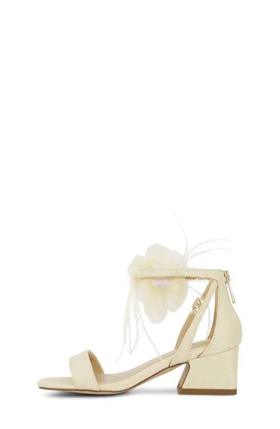 Shop Sam Edelman Kids' Delaney Rosa Ankle Strap Sandal In Ivory