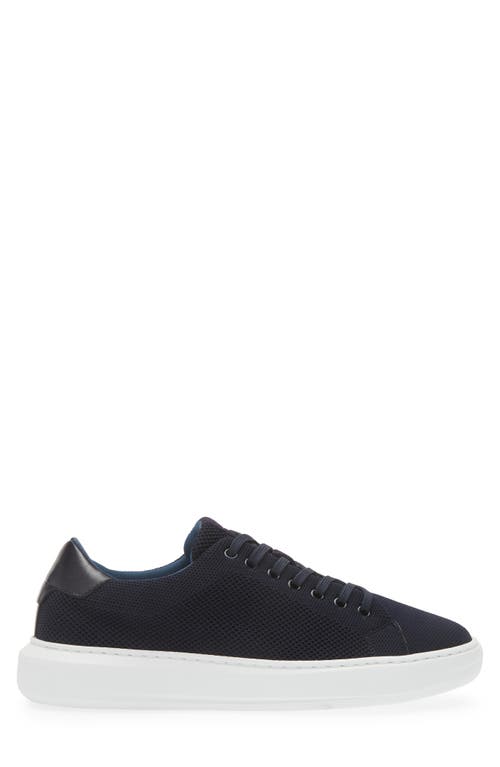 G Brown Puff Knit Low Top Sneaker In Navy/navy