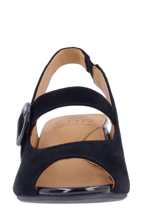 L'amour Des Pieds Merryn Slingback Mary Jane Sandal In Black