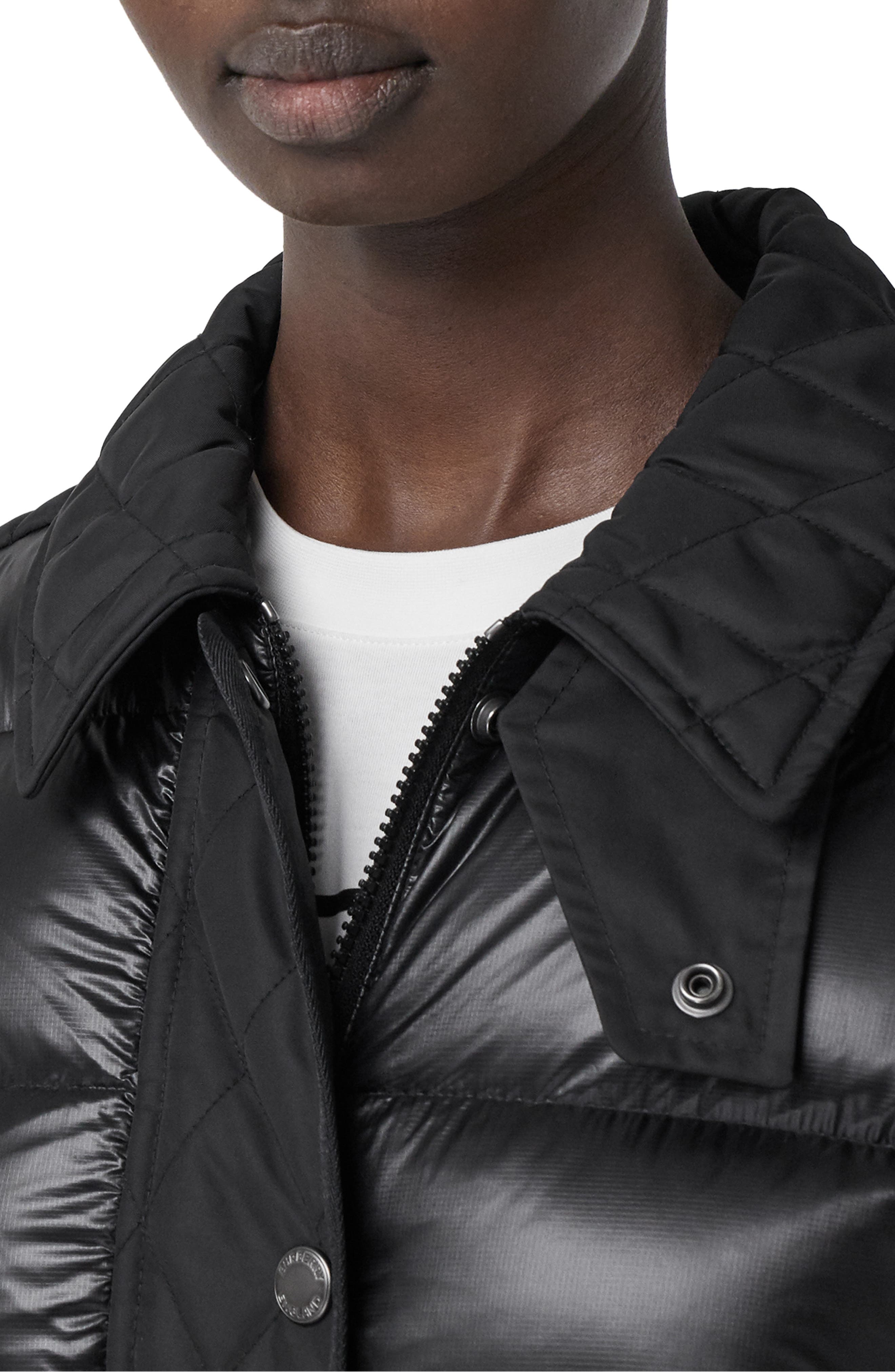burberry black puffer jacket