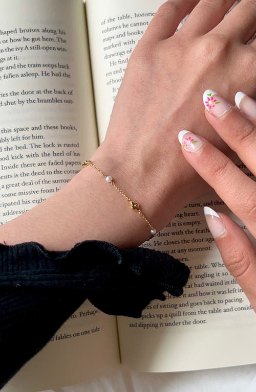 Ana Luisa Flower Bracelet In Gold