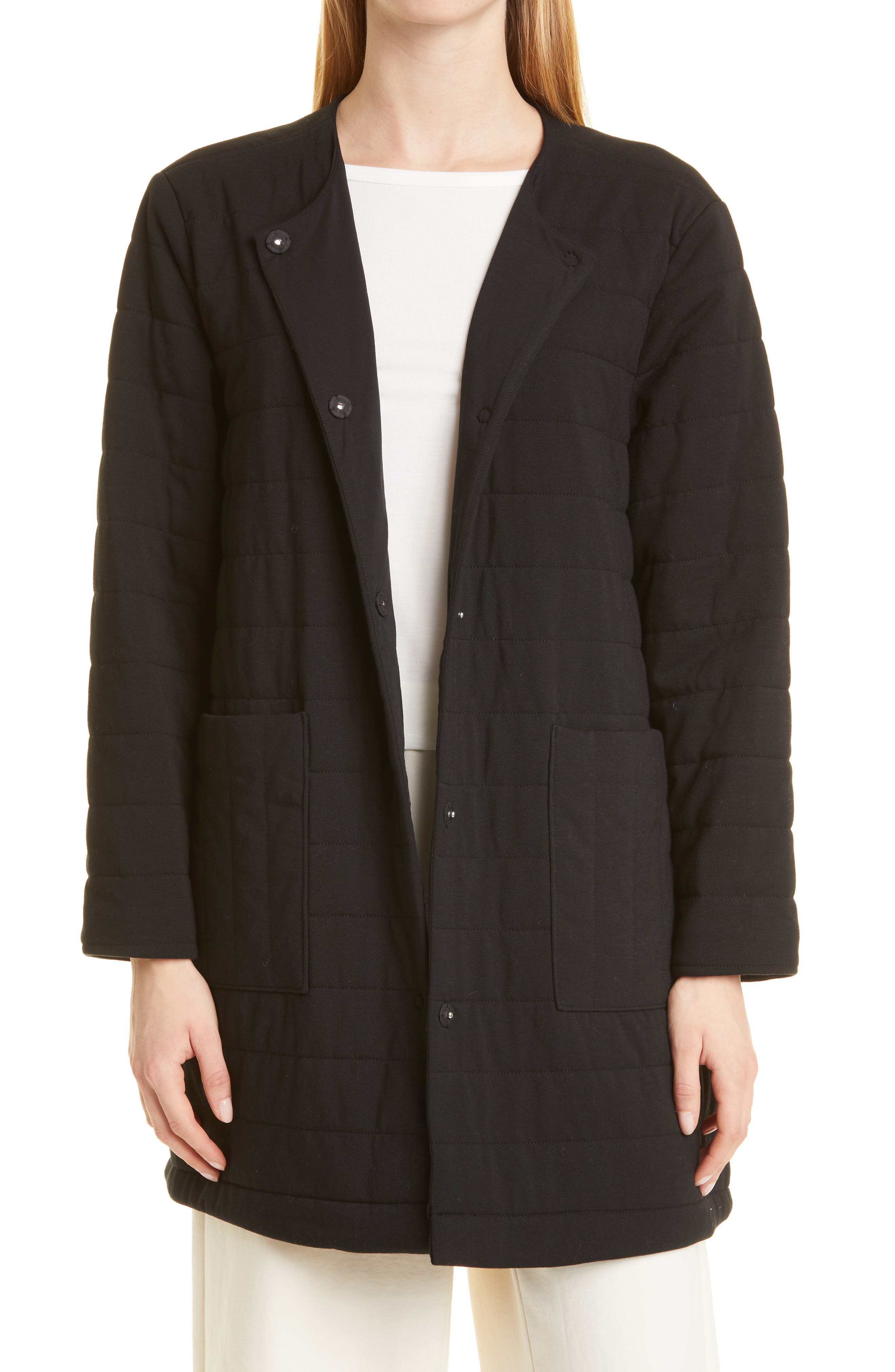 eileen fisher quilted jacket