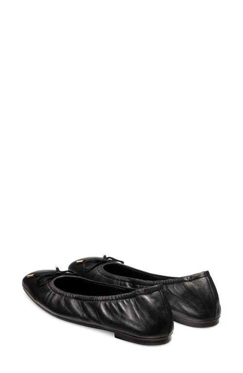 Stuart Weitzman Bow Flat In Black