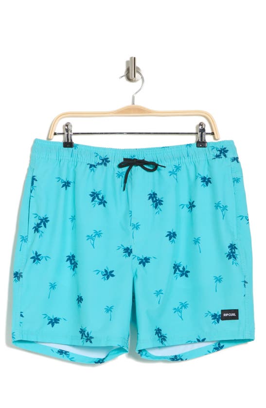 Shop Rip Curl Party Volley Swim Shorts In Aqua