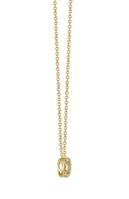 Bony Levy 18k Gold Pavé Diamond Initial Pendant Necklace In 18k Yellow Gold - O