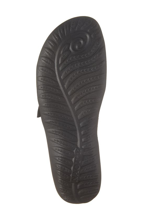 Naot 'papaki' Sandal In Soft Black Leather