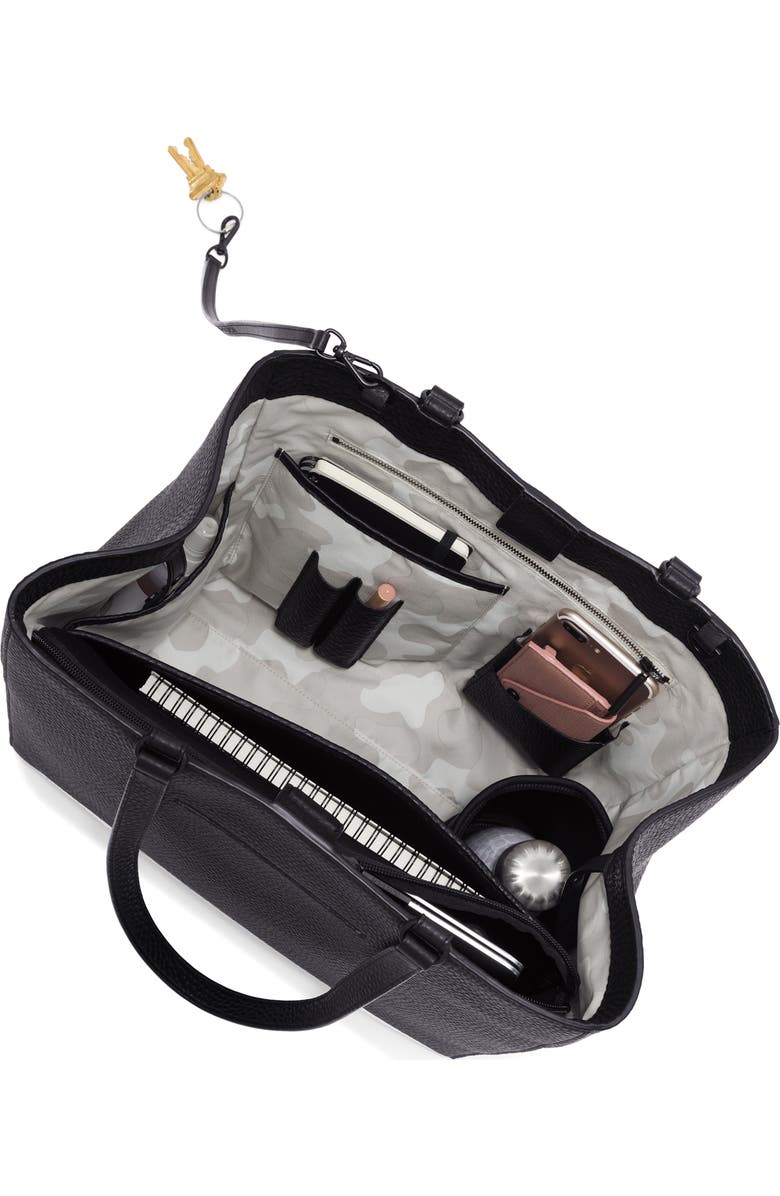 Dagne Dover Large Allyn Leather Tote, Alternate, color,