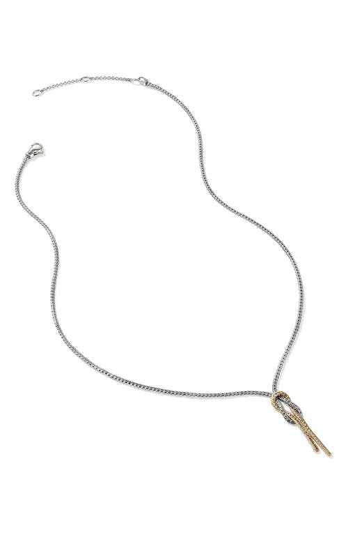 John Hardy Love Knot Y Necklace, 1.8mm In Silver