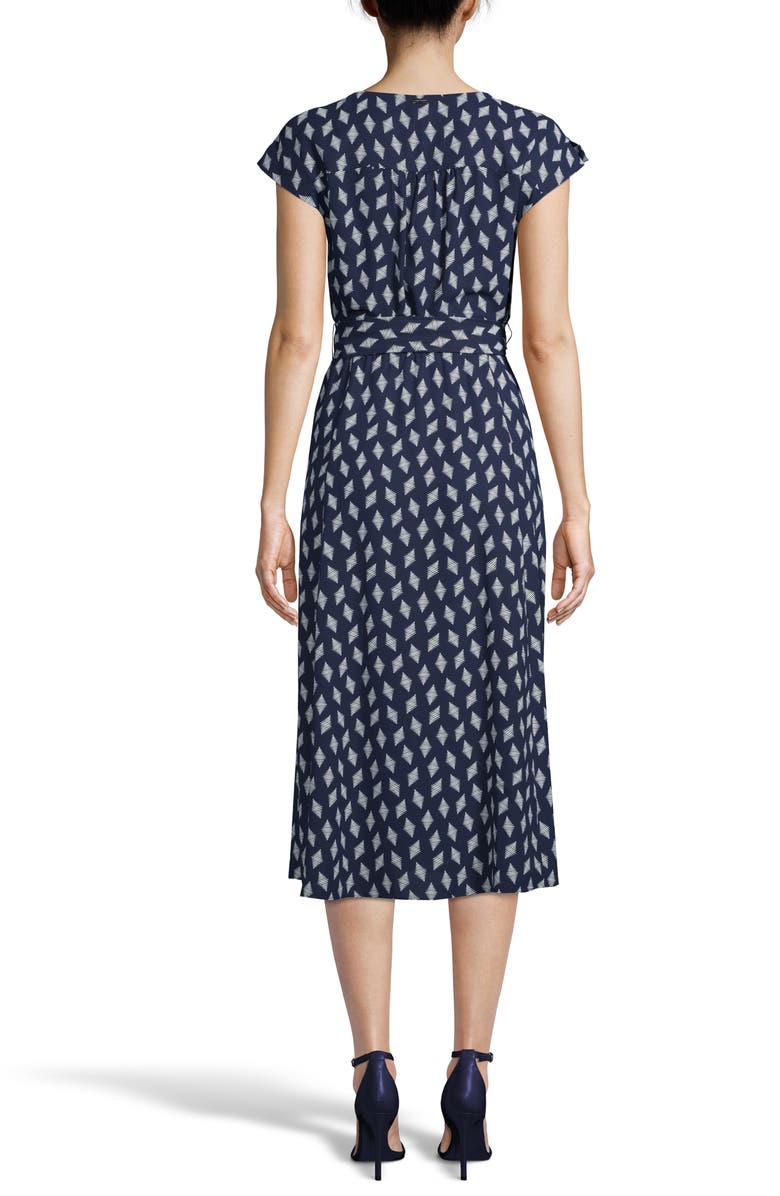 Anne Klein Tie Waist Midi Dress, Alternate, color, 