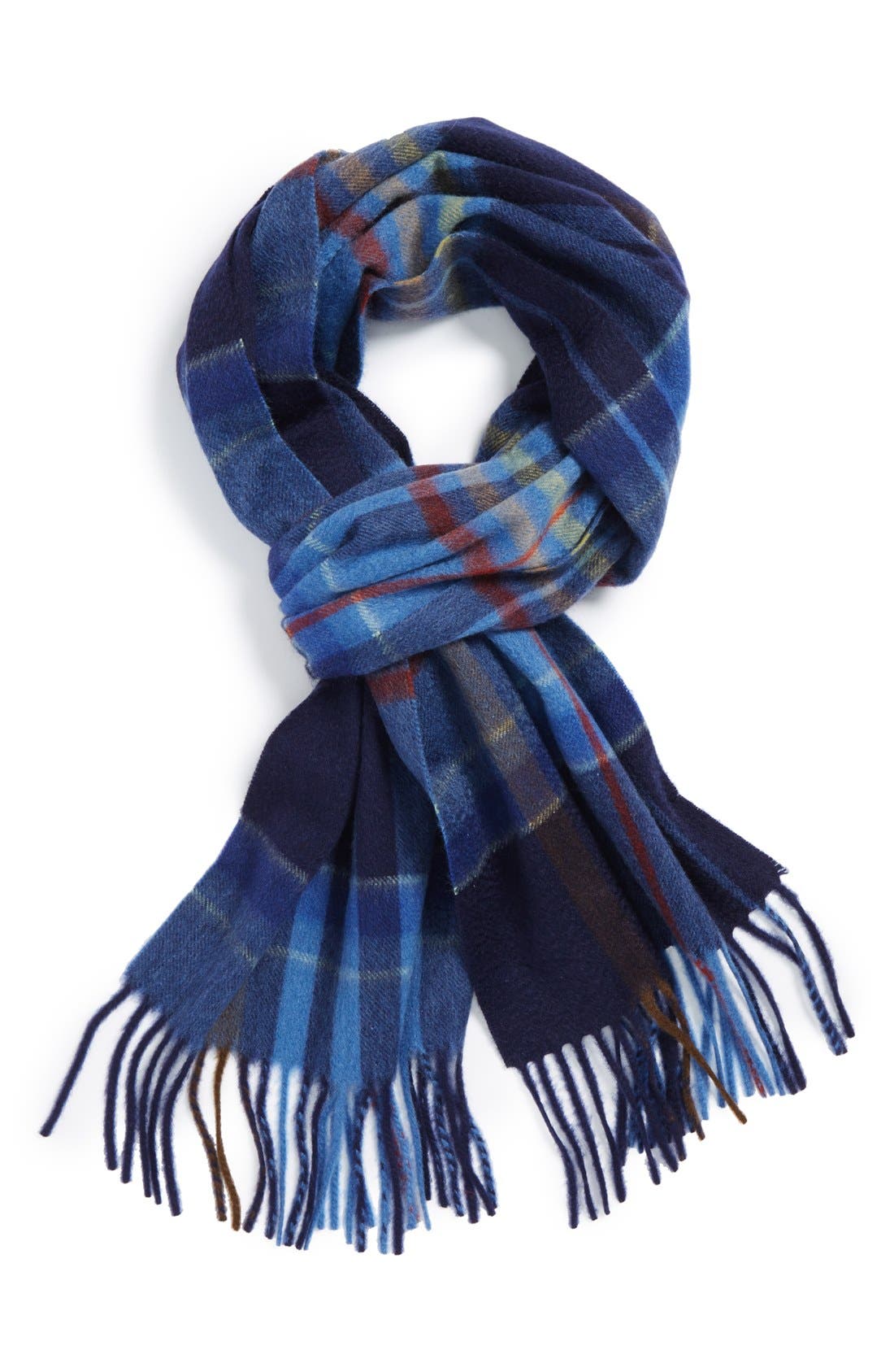 Nordstrom Men's Shop Plaid Cashmere Scarf Nordstrom