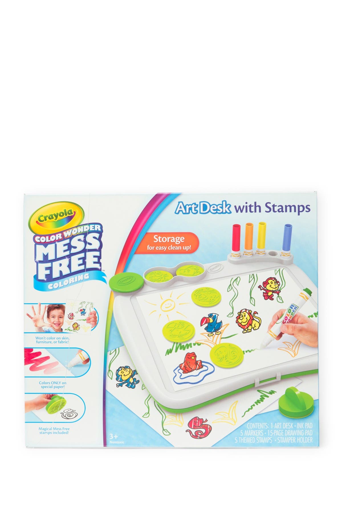 crayola art desk with stamps