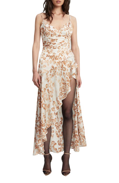Bardot Sorella Leopard Print Midi Dress at Nordstrom, Size 8