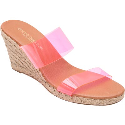 Andre Assous Anfisa Espadrille Wedge, Pink
