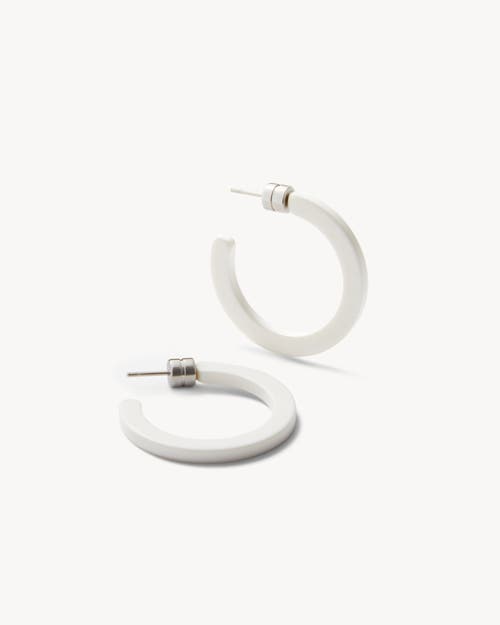 Shop Machete Mini Hoops In White Matte