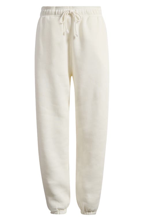 Shop Topshop Cotton Blend Cuffed Joggers In Ivory