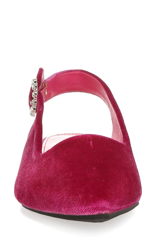 London Rag Dolan Slingback Flat In Fuchsia