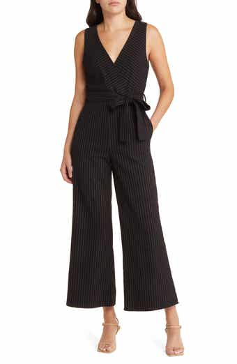 Eliza j seersucker sales jumpsuit