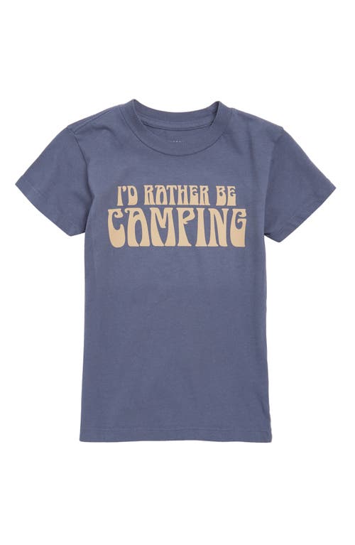 Tiny Whales Kids' I'd Rather be Camping Graphic T-Shirt River at Nordstrom,