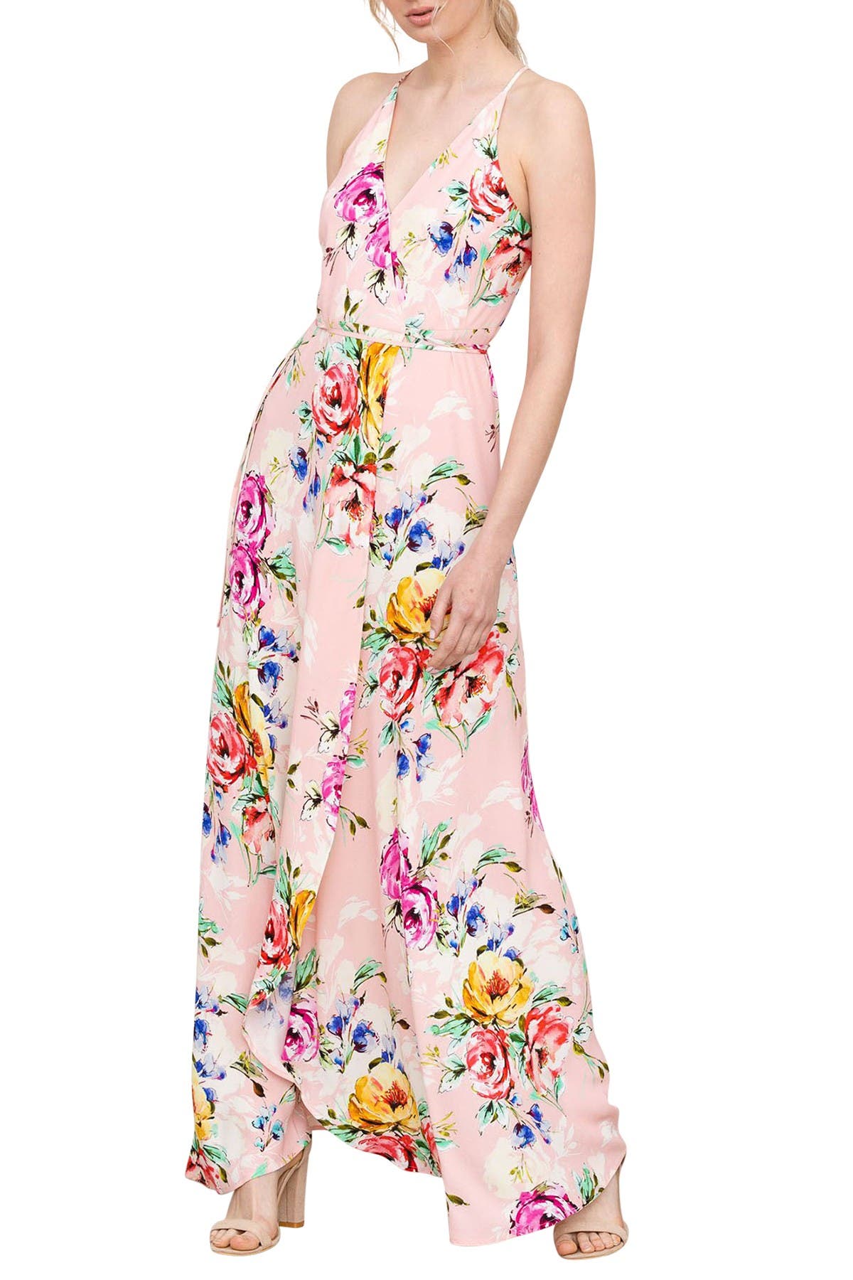 yumi kim silk wrap dress