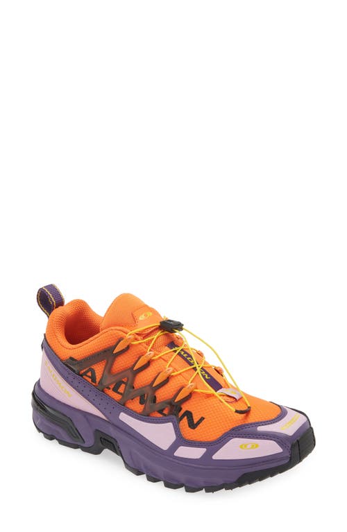 Shop Salomon Gender Inclusive Acs+ Heritage Pack Sneaker In Dragon Fire/purple Reign