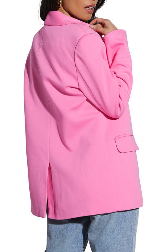 Shop Vici Collection Beaming Cotton Blazer In Pink