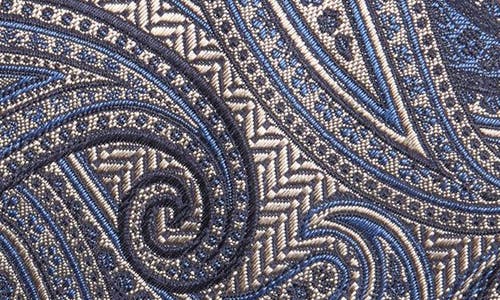 Shop Canali Paisley Silk Tie In Brown