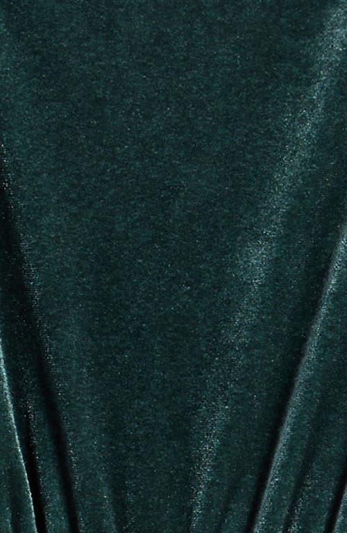 Shop Nordstrom Kids' Stretch Velour Romper In Green Park