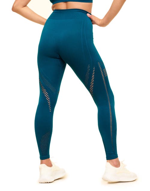 Shop Adore Me Skylar Seamless Leggings In Dark Blue