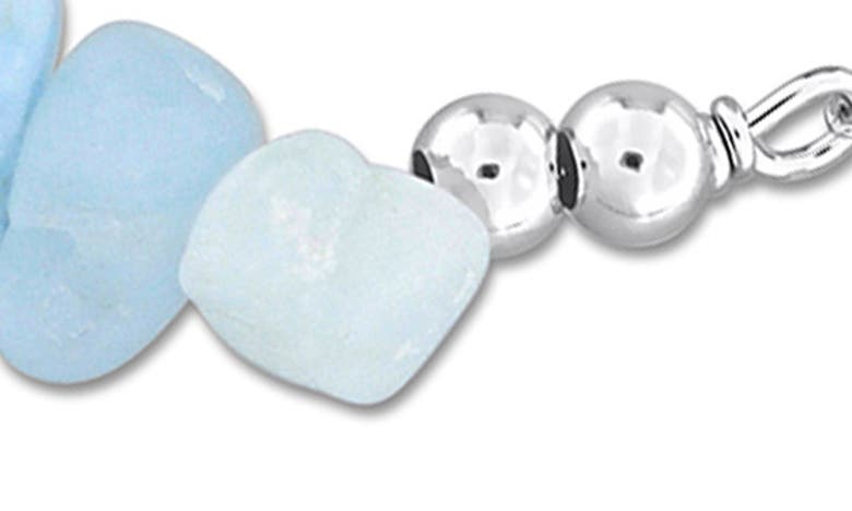 Delmar Beaded Bracelet In Aquamarine