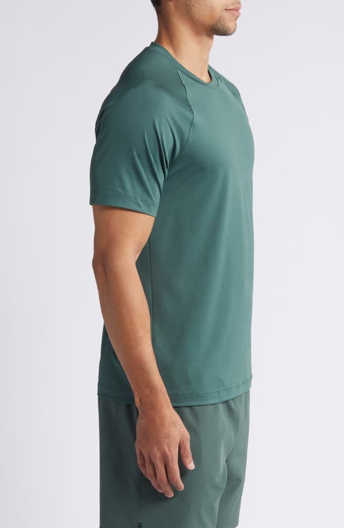 Shop Rhone Reign Performance T-shirt In Jungle Green