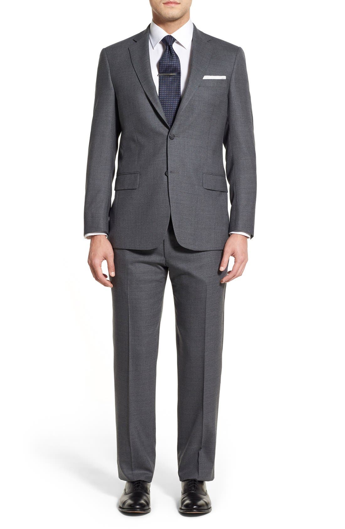 Hart Schaffner Marx Classic Fit Solid Wool Suit Nordstrom