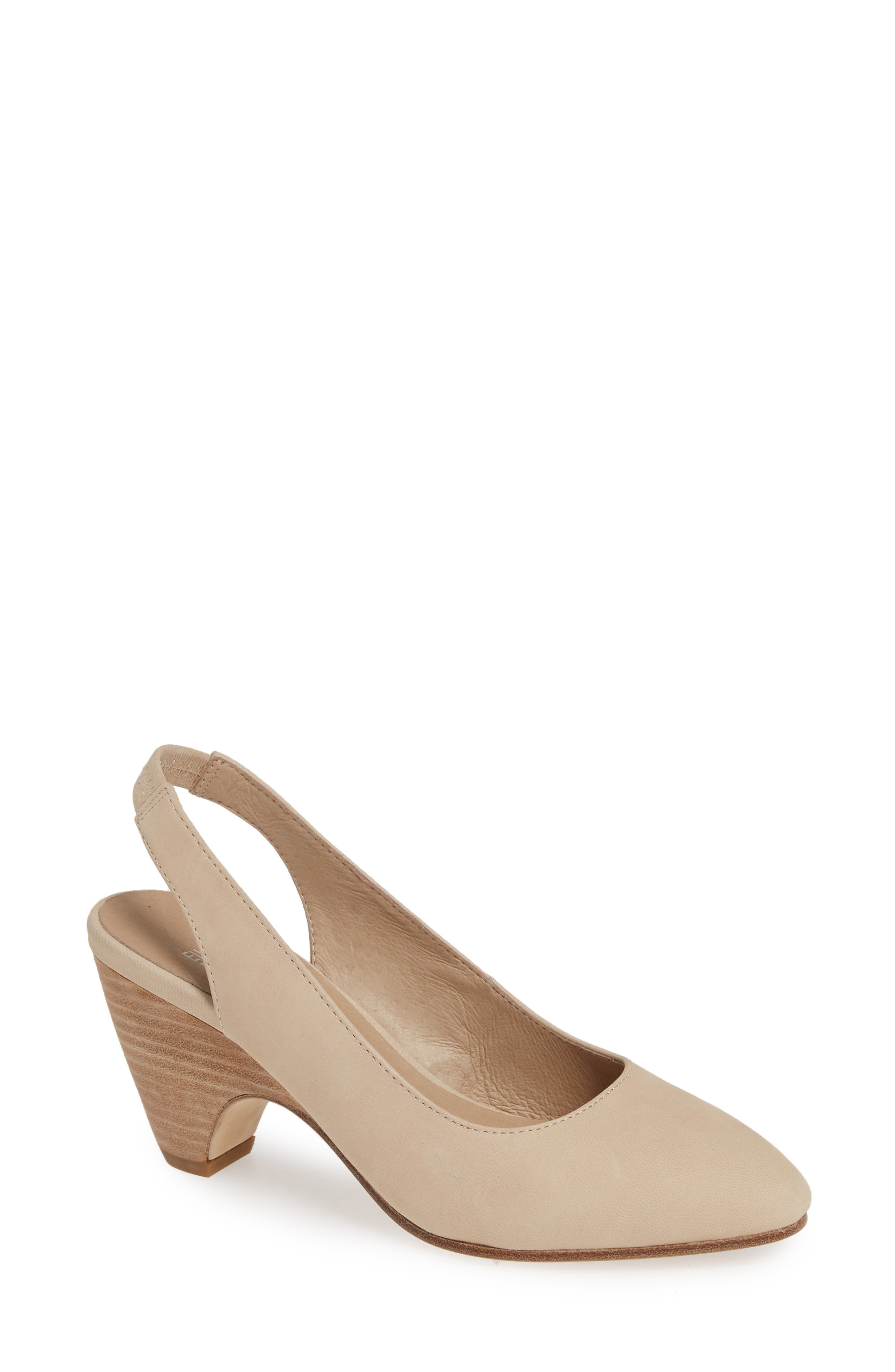 Eileen Fisher Milla Slingback Pump- Beige