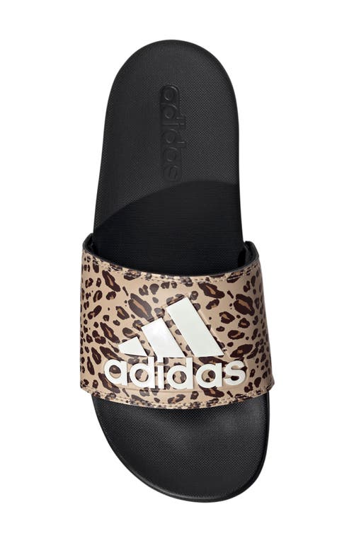 Adidas Originals Womens Adidas Adilette Comfort Slides In Black/off White/magic Beige