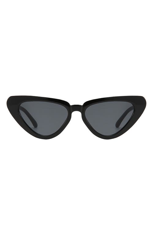 Freya 53mm Gradient Polarized Cat Eye Sunglasses in Black