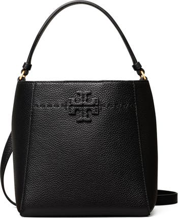 Tory Burch McGraw Small Leather Bucket Bag