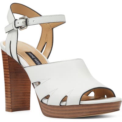 Nine West Delilah Cutout Sandal- White