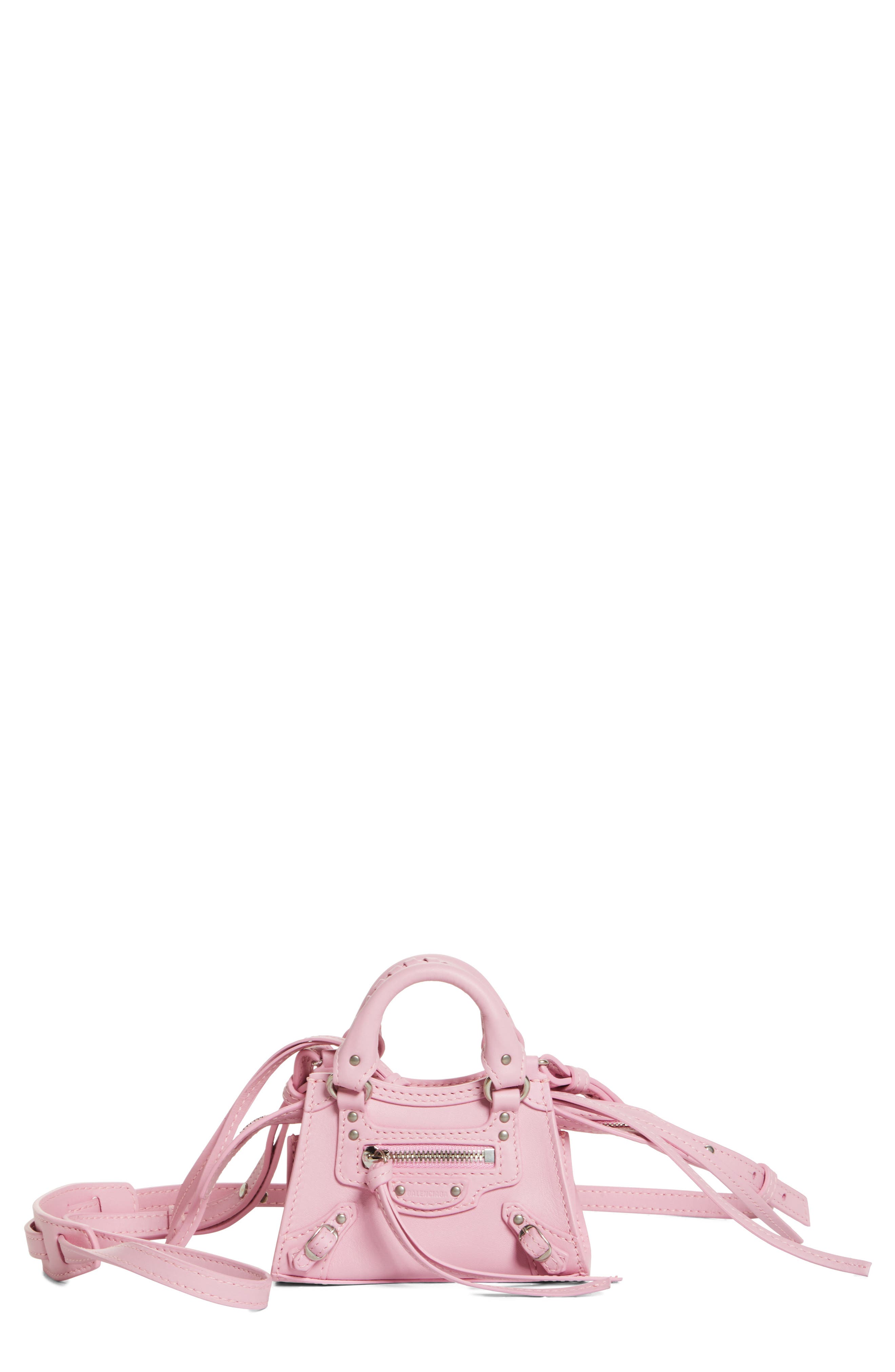 Balenciaga Nano Neo Classic City Leather Top Handle Bag in Candy Pink at Nordstrom