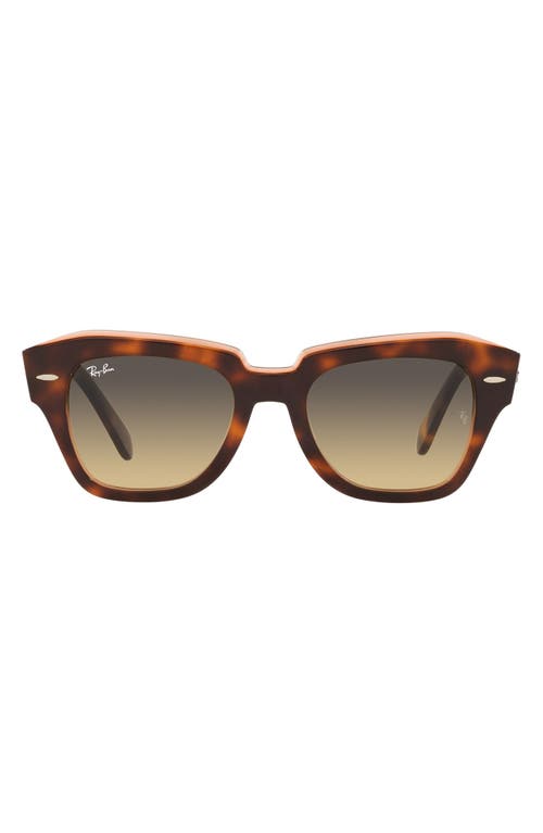 RAY BAN RAY-BAN STATE STREET 49MM SMALL SQUARE SUNGLASSES 