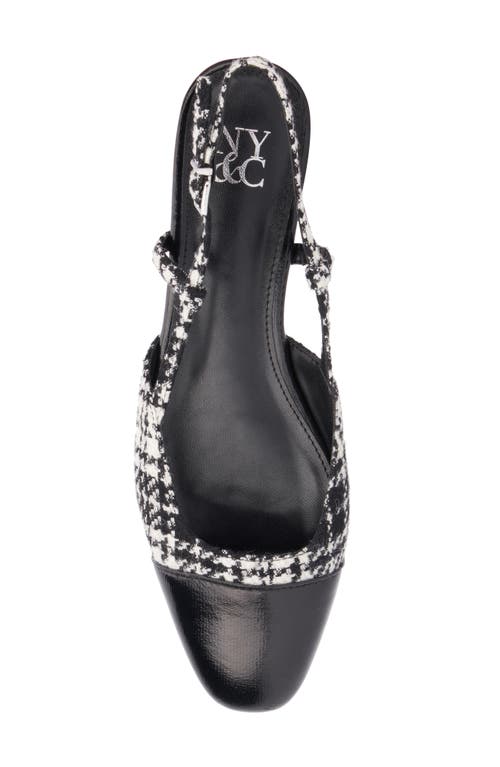 Shop New York And Company Ophelia Slingback Pump In Black/white