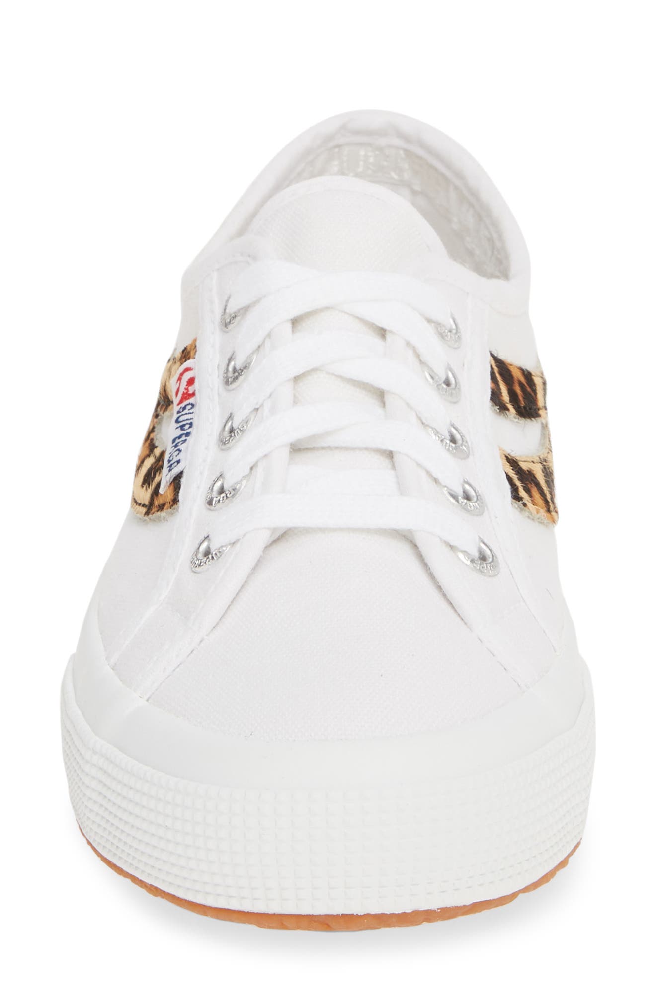 superga leopard haircalf slip on sneakers