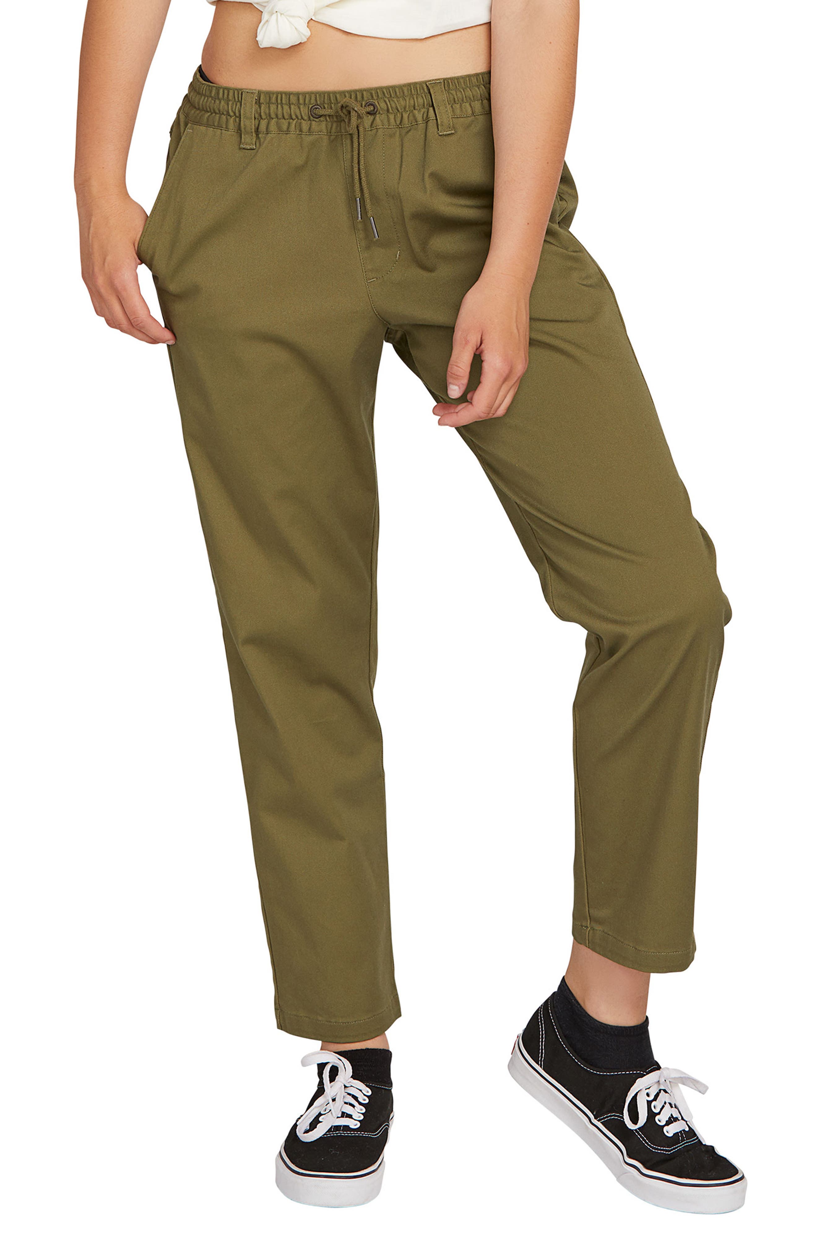 Volcom Frochickie Travel Pants, Green