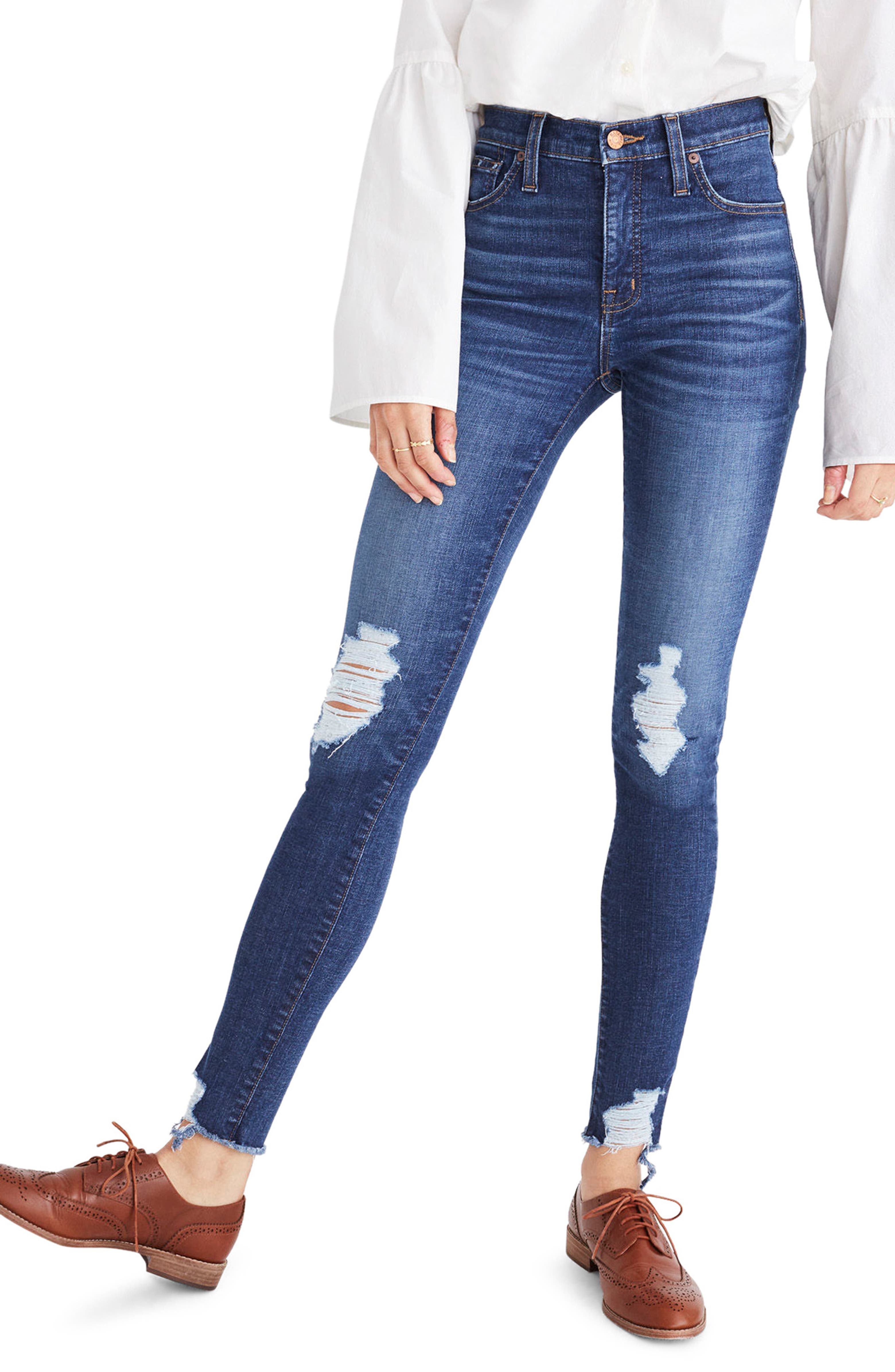 Madewell 9-Inch High Waist Skinny Jeans (Kurt Wash) | Nordstrom