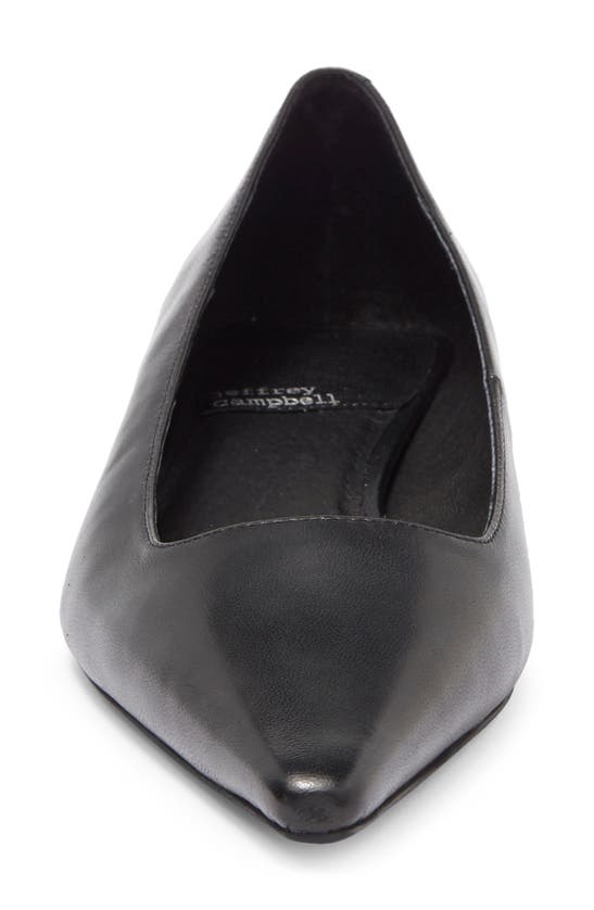 Shop Jeffrey Campbell Pistil Pointed Toe Flat In Black